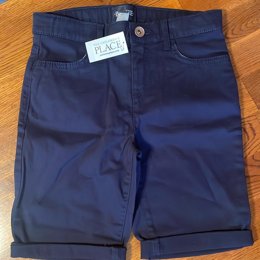 🌸NWT THE CHILDREN’S PLACE Girls Roll Cuff Stretch Shorts - size 10